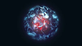 ilustração 3d da esfera mágica vermelha e azul abstrata ilustração do vetor ilustração 3d da esfera mágica vermelha e azul abstrata ilustração do vetor