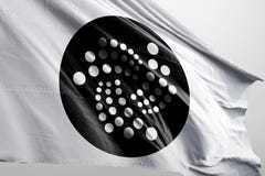 Ilustração da bandeira 3d do IOTA ilustração royalty free Ilustração da bandeira 3d do IOTA ilustração royalty free