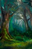 Ilustração da floresta densa ilustração do vetor Ilustração da floresta densa ilustração do vetor