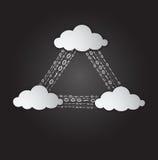 Ilustração das nuvens que computam serviços ilustração royalty free Ilustração das nuvens que computam serviços ilustração royalty free