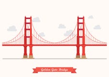 Ilustração de golden gate bridge ilustração royalty free Ilustração de golden gate bridge ilustração royalty free