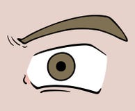Ilustração do olho dos desenhos animados ilustração stock Ilustração do olho dos desenhos animados ilustração stock