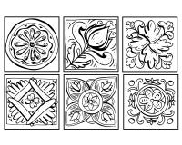 A ilustração do vetor de garatujas sicilianos da cerâmica ajustou-se preto e branco Ornamento isolados no fundo branco decor ilustração royalty free A ilustração do vetor de garatujas sicilianos da cerâmica ajustou-se preto e branco Ornamento isolados no fundo branco decor ilustração royalty free