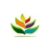 Ilustração do vetor de ícones da flor de lótus em um fundo branco ilustração stock Ilustração do vetor de ícones da flor de lótus em um fundo branco ilustração stock