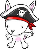 Ilustração do vetor do coelho do pirata ilustração stock Ilustração do vetor do coelho do pirata ilustração stock