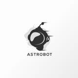 Ilustração do vetor do projeto do logotipo de Astrobot pronto para uso ilustração stock Ilustração do vetor do projeto do logotipo de Astrobot pronto para uso ilustração stock
