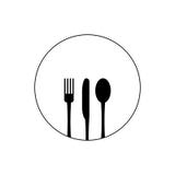Ilustração do vetor ícone da faca, da forquilha e da colher no fundo branco Ícone do menu do restaurante ilustração royalty free Ilustração do vetor ícone da faca, da forquilha e da colher no fundo branco Ícone do menu do restaurante ilustração royalty free