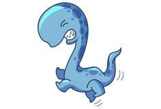 Ilustração dos desenhos animados do vetor do dinossauro ilustração stock Ilustração dos desenhos animados do vetor do dinossauro ilustração stock