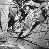 Ilustração monocromática nervosa com formas geométricas Geo abstrato ilustração stock Ilustração monocromática nervosa com formas geométricas Geo abstrato ilustração stock