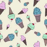 Ilustração sem emenda do vetor com gelado ilustração do vetor Ilustração sem emenda do vetor com gelado ilustração do vetor