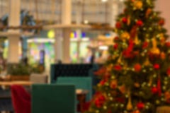 Image of blur restaurant and Christmas tree in night time for background usage stock image Image of blur restaurant and Christmas tree in night time for background usage stock image