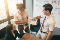 Business people sharing their ideas in office stock photography Business people sharing their ideas in office stock photography
