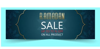 Ramadan sale banner stock illustration Ramadan sale banner stock illustration