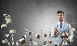 Image conceptuelle de jeune homme d'affaires images stock Image conceptuelle de jeune homme d'affaires images stock