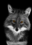 Image de fractale d'une bobine sauvage avec les yeux jaunes illustration stock Image de fractale d'une bobine sauvage avec les yeux jaunes illustration stock