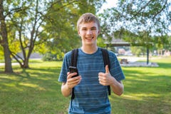 Teenager on his cellphone. royalty free stock images Teenager on his cellphone. royalty free stock images