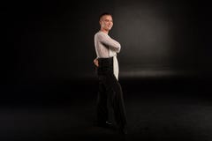 Image of emotional man in white shirt dancing royalty free stock photography Image of emotional man in white shirt dancing royalty free stock photography