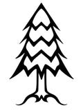 Image linéaire noire et blanche d'arbre de Noël Illustration de vecteur d'arbre de conifère d'ensemble illustration libre de droits Image linéaire noire et blanche d'arbre de Noël Illustration de vecteur d'arbre de conifère d'ensemble illustration libre de droits
