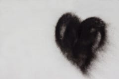Image Of A Black Heart Painted On A Concrete Wall Royalty Free Stock Image