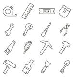 Tools Icons Thin Line Vector Illustration Set stock illustration Tools Icons Thin Line Vector Illustration Set stock illustration