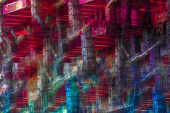 Imagem abstrata de uma atração do recinto de diversão ilustração royalty free Imagem abstrata de uma atração do recinto de diversão ilustração royalty free