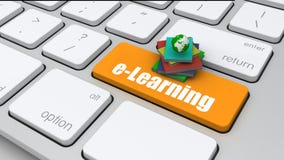 Imagem conceptual, teclado de computador com educação da palavra, selecte ilustração do vetor Imagem conceptual, teclado de computador com educação da palavra, selecte ilustração do vetor