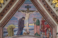 A imagem de Jesus Christ nas paredes do templo imagens de stock royalty free A imagem de Jesus Christ nas paredes do templo imagens de stock royalty free