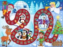 Imagem do jogo de mesa com tema 1 do Natal ilustração do vetor Imagem do jogo de mesa com tema 1 do Natal ilustração do vetor