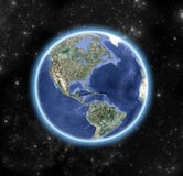 A imagem do mundo, vista do espaço ilustração do vetor A imagem do mundo, vista do espaço ilustração do vetor