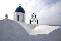 Imerovigli, Santorini, Греция - 22-ое октября 2014: Утес Skaros Взгляд кальдеры - Immagine стоковая фотография rf Imerovigli, Santorini, Греция - 22-ое октября 2014: Утес Skaros Взгляд кальдеры - Immagine стоковая фотография rf