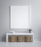 Imite encima del marco del cartel, minimalismo interior, diseño escandinavo ilustración del vector Imite encima del marco del cartel, minimalismo interior, diseño escandinavo ilustración del vector