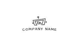 Immagine astratta di logo di vettore del robot royalty illustrazione gratis Immagine astratta di logo di vettore del robot royalty illustrazione gratis