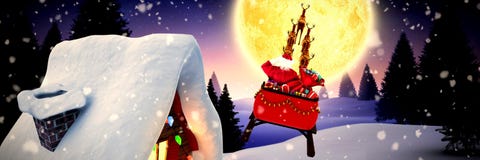 Immagine composita di caduta della neve royalty illustrazione gratis Immagine composita di caduta della neve royalty illustrazione gratis