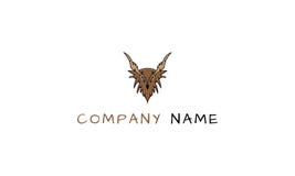 Immagine di logo di vettore di colore del gufo illustrazione di stock Immagine di logo di vettore di colore del gufo illustrazione di stock