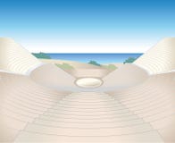 Immagine di rovine dell'anfiteatro illustrazione di stock Immagine di rovine dell'anfiteatro illustrazione di stock