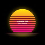 Immagine 2019 di vettore del fondo di tramonto illustrazione di stock Immagine 2019 di vettore del fondo di tramonto illustrazione di stock