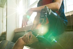 Immagine motivazionale dello sportivo handicappato immagini stock libere da diritti Immagine motivazionale dello sportivo handicappato immagini stock libere da diritti