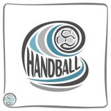 Immagine sul tema di pallamano illustrazione vettoriale Immagine sul tema di pallamano illustrazione vettoriale
