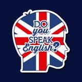 Impari la progettazione di inglese illustrazione di stock Impari la progettazione di inglese illustrazione di stock