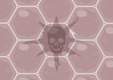 Cancer cells. The importance of annual medical check and dna test for underlying risk for tumors vector illustration Cancer cells. The importance of annual medical check and dna test for underlying risk for tumors vector illustration