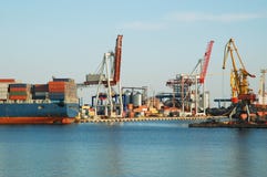In A Sea Port Stock Image