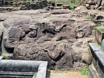 Incisione della roccia nello Sri Lanka Immagini Stock Incisione della roccia nello Sri Lanka Immagini Stock
