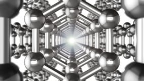 Inconsútil animación de Loopable de la estructura de Graphene en la forma de panal Nanotecnolog?a y ciencias del concepto 4K 3D libre illustration Inconsútil animación de Loopable de la estructura de Graphene en la forma de panal Nanotecnolog?a y ciencias del concepto 4K 3D libre illustration