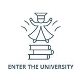 Incorpore la línea icono, vector de la universidad Incorpore la muestra del esquema de la universidad, símbolo del concepto, ej ilustración del vector Incorpore la línea icono, vector de la universidad Incorpore la muestra del esquema de la universidad, símbolo del concepto, ej ilustración del vector
