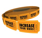 Increase Your Odds Raffle Tickets Roll Improve Chances Winning royalty free illustration Increase Your Odds Raffle Tickets Roll Improve Chances Winning royalty free illustration