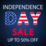 Independence Day of the USA Sale banner template design vector illustration Independence Day of the USA Sale banner template design vector illustration