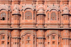 India Jaipur; Hawa Mahal The Palace Of Winds Royalty Free Stock Images