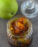 Indian condiments - mango pickle stock images Indian condiments - mango pickle stock images