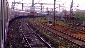 Indian two powerful locomotive WAP 4 royalty free stock image Indian two powerful locomotive WAP 4 royalty free stock image