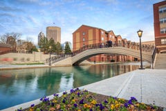 Indiana Central Canal foto de archivo Indiana Central Canal foto de archivo